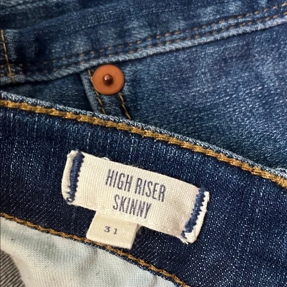 Madewell Women's High Riser Skinny Jeans in Indigo Blue Wash - Picture 2 of 7